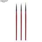 3pcs/set Nail Art Liner Painting Pen 3D Tips DIY Acrylic UV Gel Brushes Drawing Kit Flower Line Grid French Design Manicure Tool