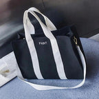 Large Capacity with Removable Bottom Canvas Tote Bag