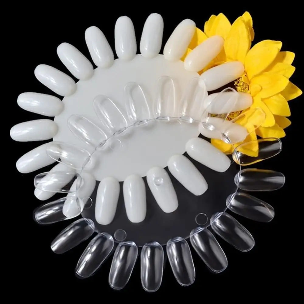10sets 200 tips False Nail Swatches Wheels, Nail Polish Color Display Manicure Practice Color Tester Board for Home  Salon DIY