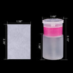 1000 Pcs Gel Nail Polish Remover, Lint Free Nail Wipes Cotton Pad with a Pump Dispenser Bottle Disposable Nail Polish Remover for Soak off UV Gel Polish Clean Acrylic Nails Remover