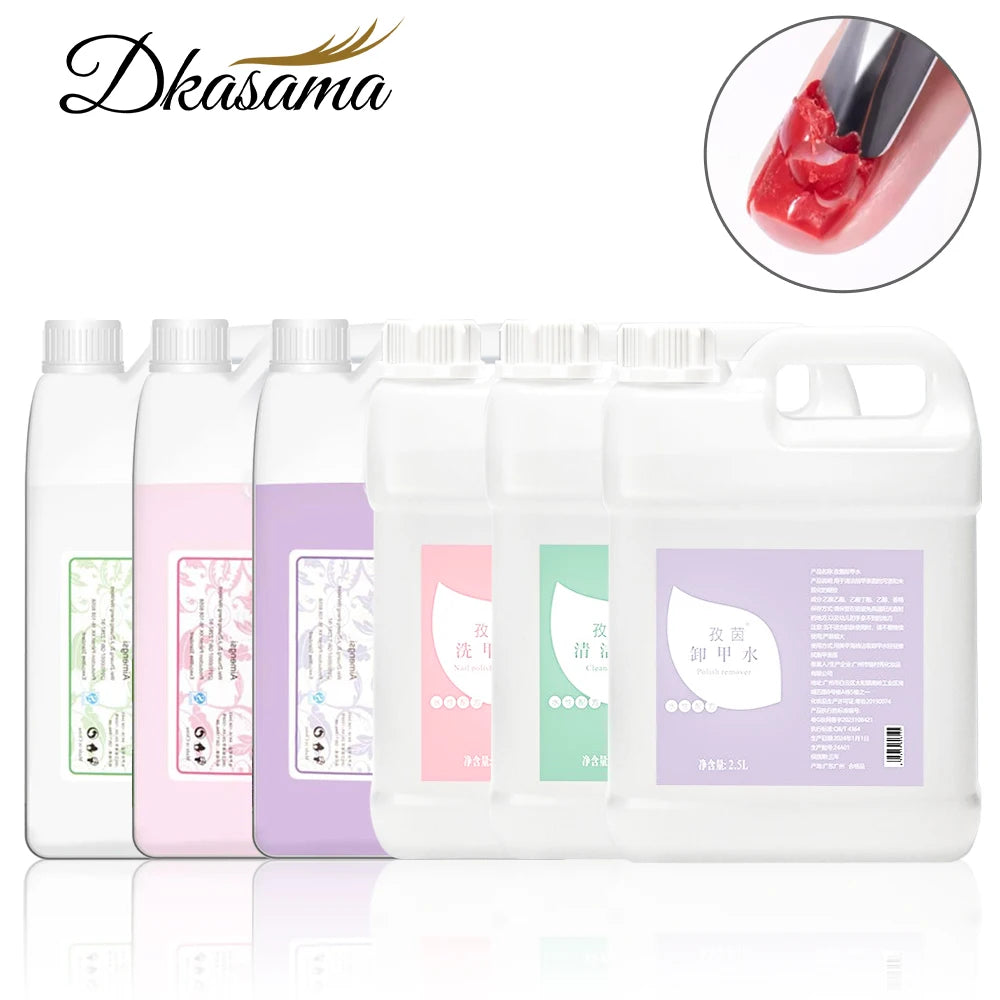 2500ml Nail Gel Polish Remover Professional UV Gel Remover Large Capacity Nail Cleaner