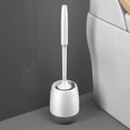 TPR Silicone Head Toilet Brush Wall Mounted Cleaning Brush Long Handle Toilet Brush Bathroom Accessories Sets Tools