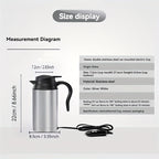 Car Electric Kettle Stainless Portable Boiler-1