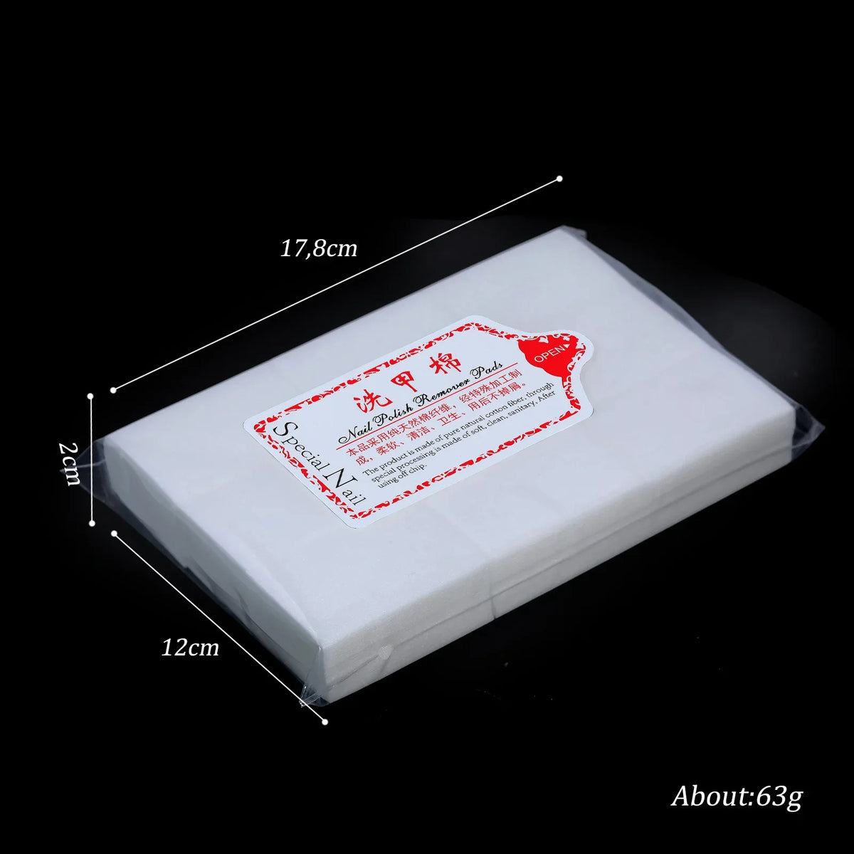1000Pcs/Pack Manicure Care Supplies Nail Cleaning Cotton Pads Disposable