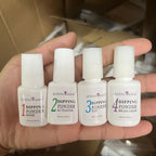 1/4pcs Dipping Nail Powder System Liquid Kit (Base Activator Top Brush Saver)