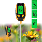 SmartGrow 4-in-1 Digital Soil Meter – Moisture, pH, Temperature & Sunlight Intensity for Perfect Plant Care