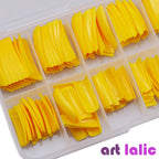 100Pcs Colorful Acrylic False Nails French Tips Practice Manicure Kit for Nail Art Salon Tools