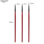 3pcs/set Nail Art Liner Painting Pen 3D Tips DIY Acrylic UV Gel Brushes Drawing Kit Flower Line Grid French Design Manicure Tool