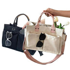 Large Capacity with Removable Bottom Canvas Tote Bag