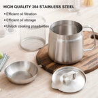 FryMaster 1.5/2L Stainless Steel Kitchen Fryer – Large Capacity Deep Frying Pot with Oil Filter