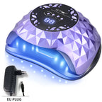 Professional UV LED Nail Lamp 216W Smart Sensor Gel Dryer - 36 LEDs Fast Curing Light for All Gels, Eye Care, No Dark Hands