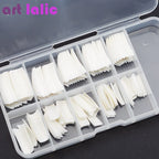 100Pcs Colorful Acrylic False Nails French Tips Practice Manicure Kit for Nail Art Salon Tools