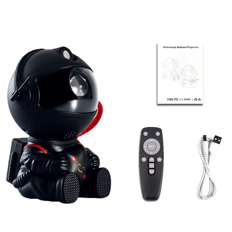 Starry Sky Projector LED Night Light Astronaut Lamp Star Light Rotation Ceiling Lamp Decoration for Bedroom Decoration Gift