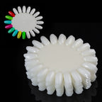 10sets 200 tips False Nail Swatches Wheels, Nail Polish Color Display Manicure Practice Color Tester Board for Home  Salon DIY