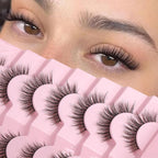 100D Volume Lash Cluster Kit - Natural Wispy Individual Eyelash Extensions (9-16mm) with DIY Application Tools, Lash Bond, and Seal