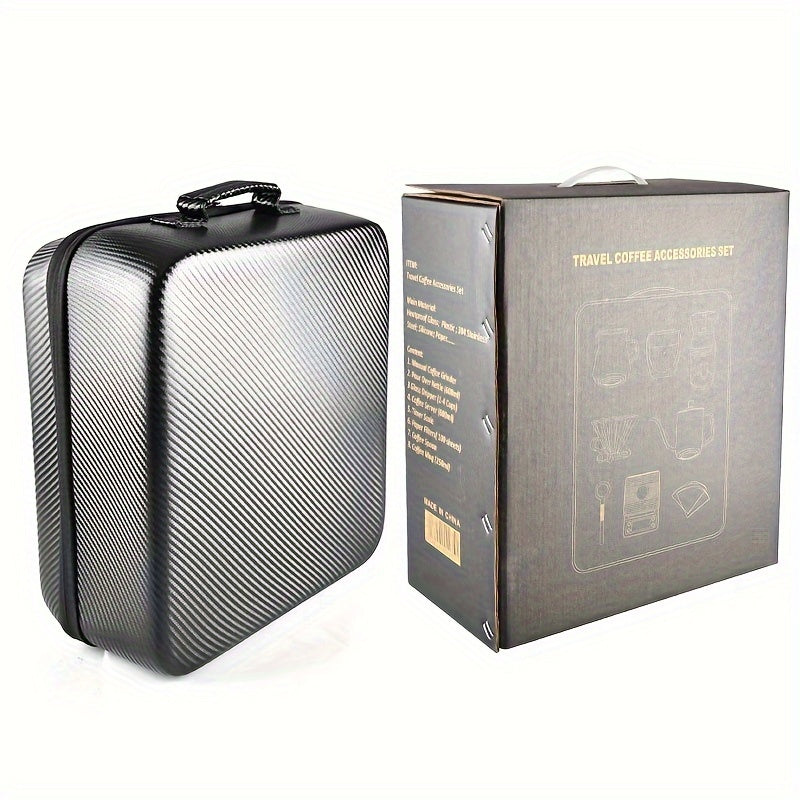 Gourmet Travel Stainless Steel Coffee Set Grinder (9pcs)-3