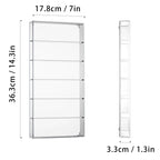 2 Pack Acrylic Sunglass Organizer, 6 Slot Eye Glasses Storage Holder Display Racks Stackable Eyewear Drawer Organizer Tray