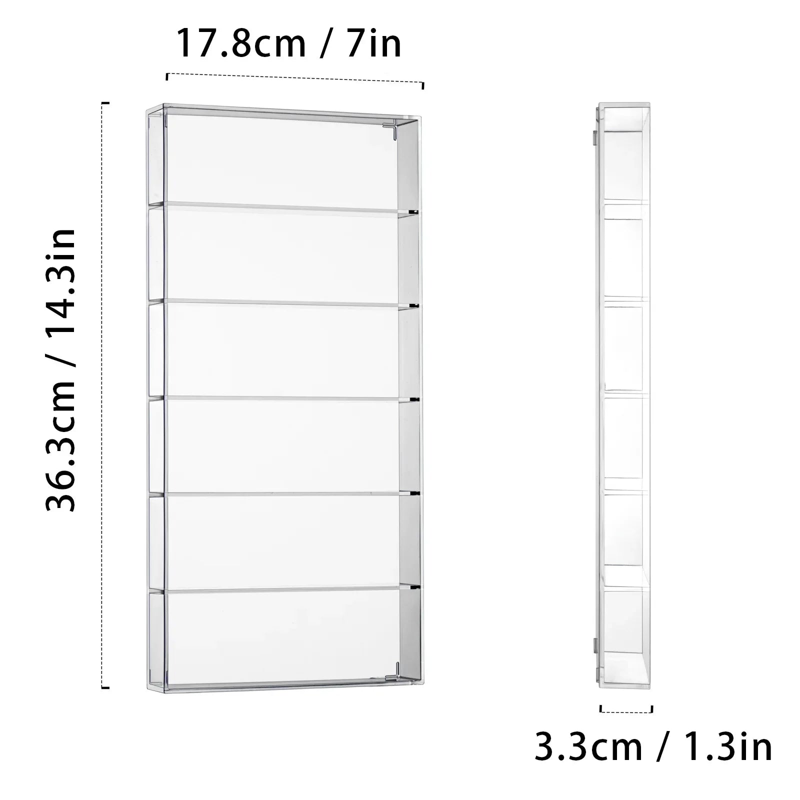 2 Pack Acrylic Sunglass Organizer, 6 Slot Eye Glasses Storage Holder Display Racks Stackable Eyewear Drawer Organizer Tray