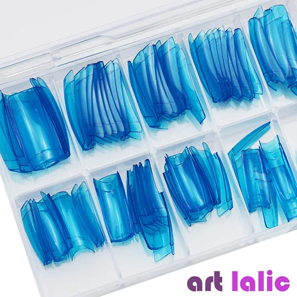 100Pcs Colorful Acrylic False Nails French Tips Practice Manicure Kit for Nail Art Salon Tools