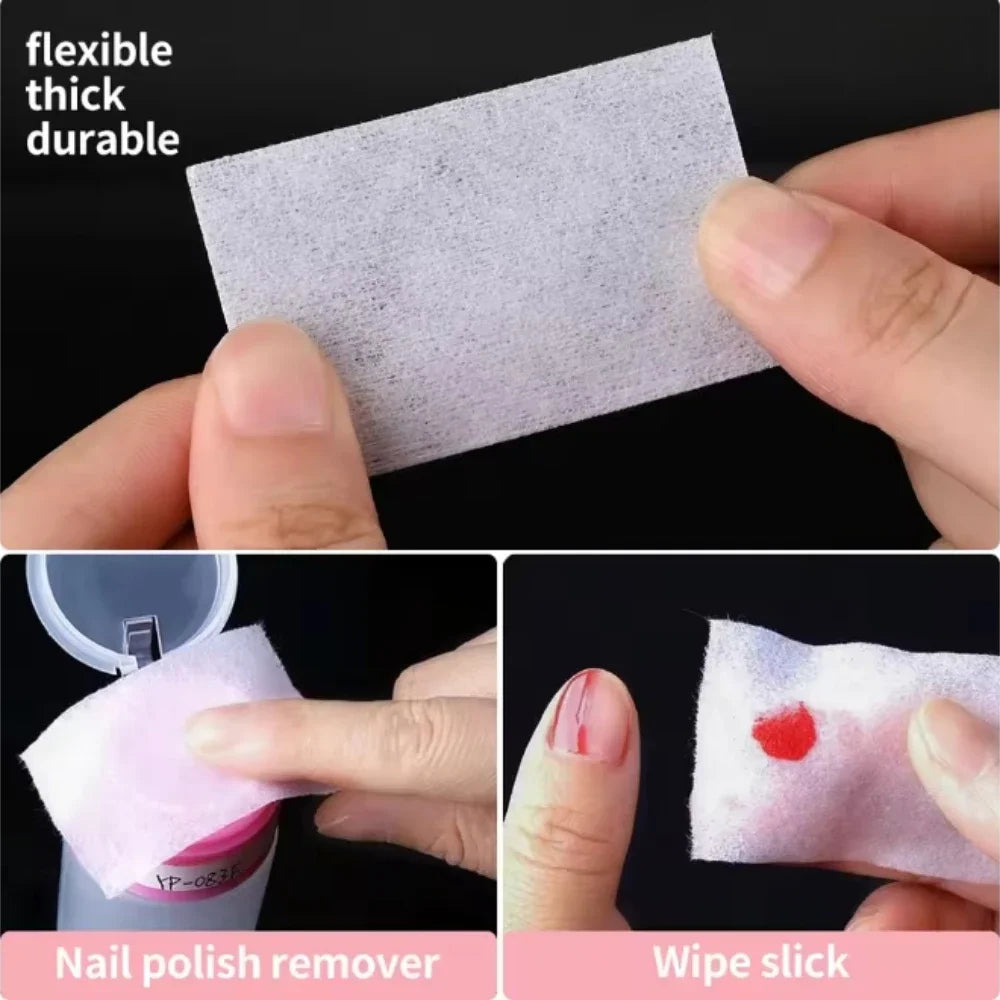 1000Pcs/Pack Manicure Care Supplies Nail Cleaning Cotton Pads Disposable