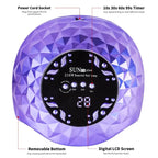 Professional UV LED Nail Lamp 216W Smart Sensor Gel Dryer - 36 LEDs Fast Curing Light for All Gels, Eye Care, No Dark Hands