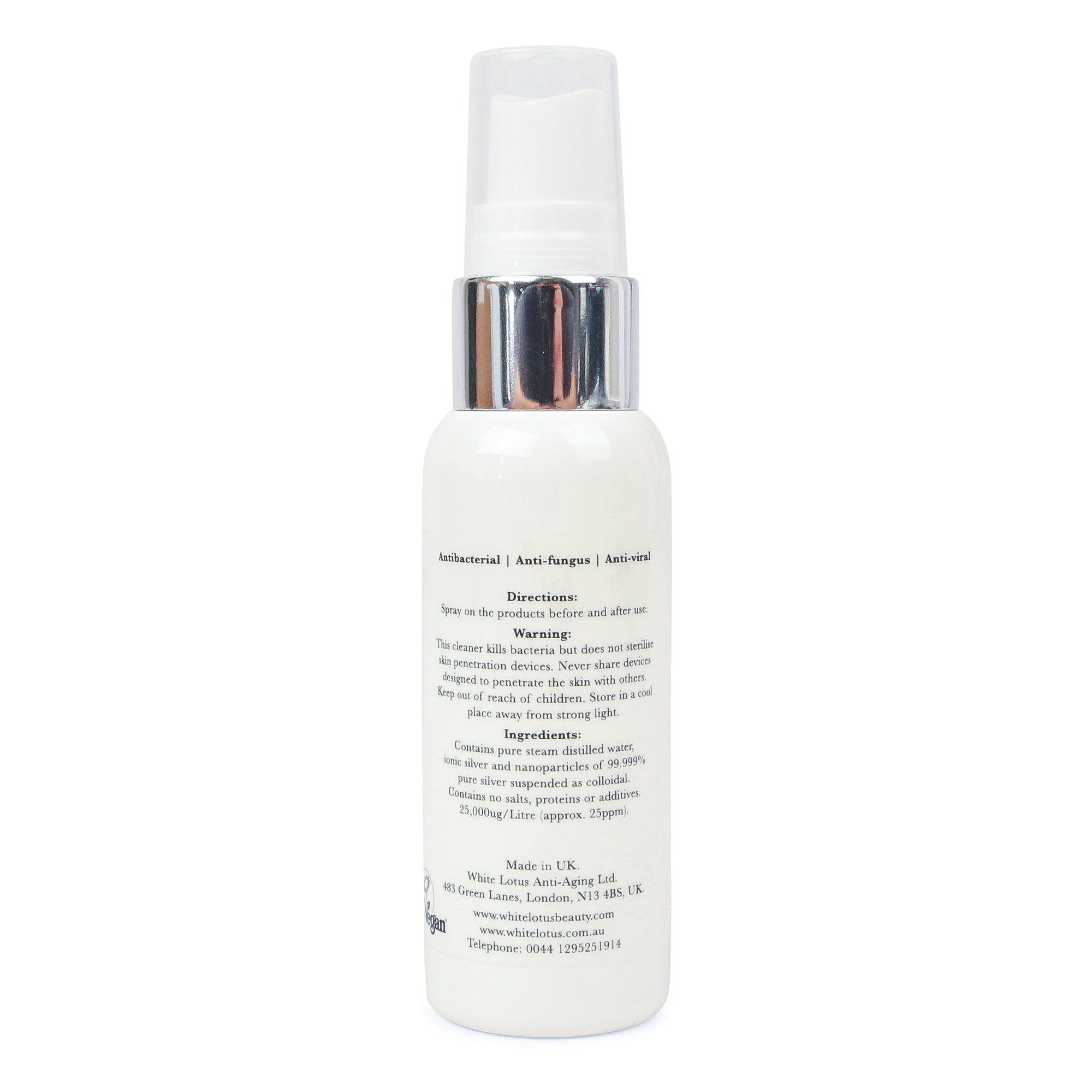 Skin Needling Roller / Dermastamp Cleaner - Anti Bacterial Colloidal Silver Spray 50mL US-2