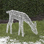 Lighted Christmas Deer Reindeer Family with LED Lights-3