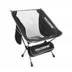 Folding Aluminum Camping Chair Portable High-Load Outdoor Seat Black-0