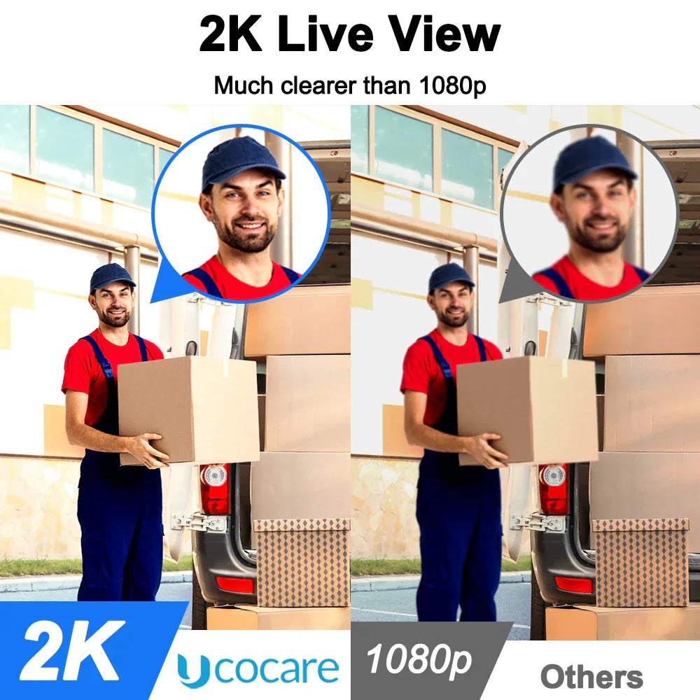 2K Wireless Video Doorbell with Chime-2