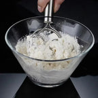 Baker’s Best Danish Dough Whisk – Dutch-Style Stainless Steel Hand Mixer for Effortless Bread, Biscuits & Cakes