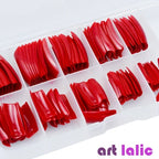 100Pcs Colorful Acrylic False Nails French Tips Practice Manicure Kit for Nail Art Salon Tools