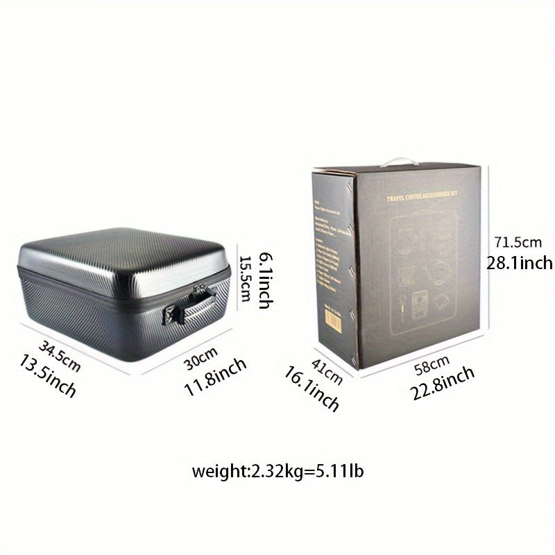 Gourmet Travel Stainless Steel Coffee Set Grinder (9pcs)-4
