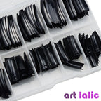 100Pcs Colorful Acrylic False Nails French Tips Practice Manicure Kit for Nail Art Salon Tools