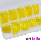 100Pcs Colorful Acrylic False Nails French Tips Practice Manicure Kit for Nail Art Salon Tools