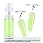 12Colors Ombre Spray Nail Dipping Powder 10g Neon Gradient Pastel Nail Pigment Ombre Spray Powder Diy Nail Supplies $%RT