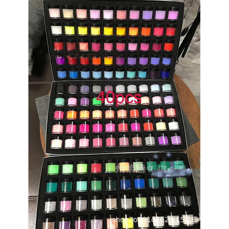 Acrylic Nail Dip Powder Set 10/20/40/50 Jars  (10g Jar )