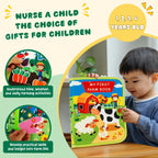 Little Learner Quiet Book – Soft Felt Sensory Activity Book for Toddlers & Preschool Education