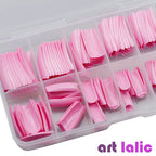100Pcs Colorful Acrylic False Nails French Tips Practice Manicure Kit for Nail Art Salon Tools
